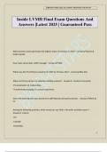 Inside LVMH Final Exam Questions And Answers &vert;Latest 2025 &vert; Guaranteed Pass