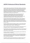 AICPA Professional Ethical Standards NEWEST 2025&sol;2026 ACTUAL EXAM COMPLETE QUESTIONS AND CORRECT DETAILED ANSWERS &lpar;VERIFIED ANSWERS&rpar; &vert;ALREADY GRADED A&plus;&vert;&vert;BRAND NEW&excl;&excl;