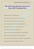 MB &lpar;ASCP&rpar; Exam Questions And Answers &vert;Latest 2025 &vert; Guaranteed Pass