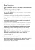 Best Practices Questions and answers graded A&plus; 2025&sol;2026