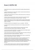 Exam 2 AICPA-120 NEWEST 2025&sol;2026 ACTUAL EXAM COMPLETE QUESTIONS AND CORRECT DETAILED ANSWERS &lpar;VERIFIED ANSWERS&rpar; &vert;ALREADY GRADED A&plus;&vert;&vert;BRAND NEW&excl;&excl;