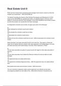 Real Estate Unit 9 Questions and answers graded A&plus; 2025&sol;2026