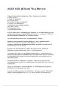ACCT 4553 &lpar;Ethics&rpar; Final Review NEWEST 2025&sol;2026 ACTUAL EXAM COMPLETE QUESTIONS AND CORRECT DETAILED ANSWERS &lpar;VERIFIED ANSWERS&rpar; &vert;ALREADY GRADED A&plus;&vert;&vert;BRAND NEW&excl;&excl;