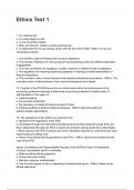 Ethics Test 1 NEWEST 2025&sol;2026 ACTUAL EXAM COMPLETE QUESTIONS AND CORRECT DETAILED ANSWERS &lpar;VERIFIED ANSWERS&rpar; &vert;ALREADY GRADED A&plus;&vert;&vert;BRAND NEW&excl;&excl;