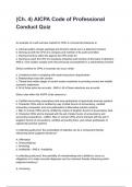 &lpar;Ch&period; 4&rpar; AICPA Code of Professional Conduct Quiz NEWEST 2025&sol;2026 ACTUAL EXAM COMPLETE QUESTIONS AND CORRECT DETAILED ANSWERS &lpar;VERIFIED ANSWERS&rpar; &vert;ALREADY GRADED A&plus;&vert;&vert;BRAND NEW&excl;&excl;