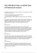 ACC 3005 Mod 2 Quiz on AICPA Code of Professional conduct NEWEST 2025&sol;2026 ACTUAL EXAM COMPLETE QUESTIONS AND CORRECT DETAILED ANSWERS &lpar;VERIFIED ANSWERS&rpar; &vert;ALREADY GRADED A&plus;&vert;&vert;BRAND NEW&excl;&excl;