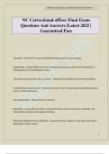 NC Correctional officer Phase 2 State Exam Questions And Answers &vert;Latest 2025 &vert; Guaranteed Pass With in 15 days - AnswerAnd employee can file an allegation of discrimination and retaliation of the occurrence Hispanic pride gang&comma; BPN&comma; 13&comma; Aztec art&comma; - Answ