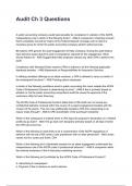 Audit Ch 3 Questions NEWEST 2025&sol;2026 ACTUAL EXAM COMPLETE QUESTIONS AND CORRECT DETAILED ANSWERS &lpar;VERIFIED ANSWERS&rpar; &vert;ALREADY GRADED A&plus;&vert;&vert;BRAND NEW&excl;&excl;