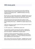 VSO study guide questions and answers