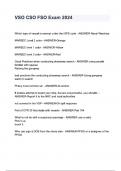 VSO CSO FSO Exam 2024 questions and answers