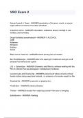 VSO Exam 2 questions and answers