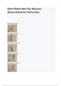 Stott Pilates Mat Plus Muscles &lpar;Bryan-Edwards Flashcards&rpar; questions and answers