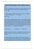 PSYCH 228 Questions with verified answers