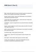 SSM Quiz 2 &lpar;Test 2&rpar; questions and answers