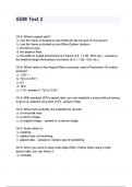 SSM Test 2 questions and answers