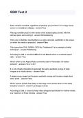 SSM Test questions and answers