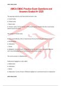 AMCA CMAC Practice Exam Questions and Answers Graded A&plus; 2025