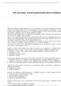 NR 416 FINAL EXAM QUESTIONS WITH CORRECT ANSWERS