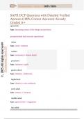 SAPR DCF Questions with Detailed Verified  Answers &lpar;100&percnt; Correct Answers&rpar; Already  Graded A&plus;