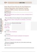 State Board Exam Review for the Esthetician  Student Questions with Detailed Verified  Answers &lpar;100&percnt; Correct Answers&rpar; Already  Graded A&plus;