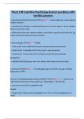 Psych 228 Cognitive Psychology Exam2 questions with verified answers&period;