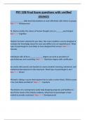 PSY 228 Final Exam questions with verified answers