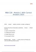 MBA 530 - Module 1 With Correct Answers 2025