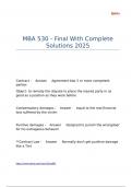MBA 530 - Final With Complete Solutions 2025