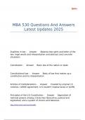 MBA 530  Package deal With Correct Answers 2025