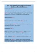 CDW 110v Caboodle Data Model Fundamentals Questions with verified answers&period;