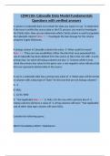 CDW110v Caboodle Data Model Fundamentals Questions with verified answer1&period;