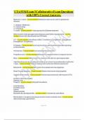 UTA 5334 Exam 3 Collaborative Exam Questions with 100&percnt; Correct Answers&period;