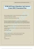 NURS 629 Exam 4 Questions And Answers &vert;Latest 2025 &vert; Guaranteed Pass