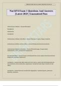 Nur2474 Exam 1 Questions And Answers &vert;Latest 2025 &vert; Guaranteed Pass