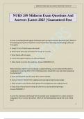 NURS 209 Midterm Exam Questions And Answers &vert;Latest 2025 &vert; Guaranteed Pass