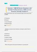 Anatomy - NBDHE Review Questions with  Detailed Verified Answers &lpar;100&percnt; Correct  Answers&rpar; &sol;Already Graded A&plus;