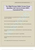 Nyc High Pressure Boiler License Exam Questions And Answers &vert;Latest 2025 &vert; Guaranteed Pass