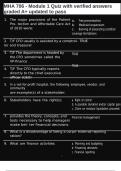 MHA 710  and MHA 707 EXAM &lpar;BUNDLED&rpar;