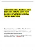 ATI Fundamentals Proctored Exam &lpar;NGN&rpar; &lpar;10 New Versions&comma; 