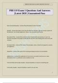 PHI 115 Exam 1 Questions And Answers &vert;Latest 2025 &vert; Guaranteed Pass