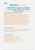 CWNA-109 Exam Questions with Detailed  Verified Answers &lpar;100&percnt; Correct Answers&rpar;  &sol;Already Graded A&plus;
