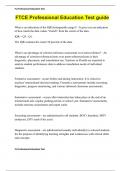 FTCE Professional Education Test guide