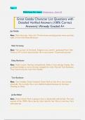 Great Gatsby Character List Questions with  Detailed Verified Answers &lpar;100&percnt; Correct  Answers&rpar; &sol;Already Graded A&plus;