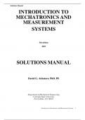 INTRODUCTION TO  MECHATRONICS AND  MEASUREMENT SYSTEMS