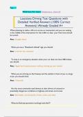 Louisiana Driving Test Questions with  Detailed Verified Answers &lpar;100&percnt; Correct  Answers&rpar; &sol;Already Graded A&plus;