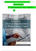 TESTBANK-Wilkins&rsquo; Clinical Assessment in Respiratory Care&comma; Albert J&period; Heuer&comma; 9th Edition chapters 1-21 pdf