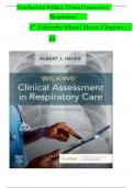 Wilkins&rsquo; Clinical Assessment in Respiratory Care&comma; Albert J&period; Heuer&comma; 9th Edition latest Testbank pdf