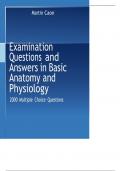 Examination Questions and Answers in Basic Anatomy and Physiology 2000 Multiple Choice Questions