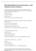 NSG 6420 Midterm Exam Questions  And Verified Correct Answers&period;