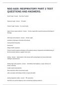 NSG 6420&colon; RESPIRATORY PART 2 TEST QUESTIONS AND ANSWERS&period;